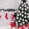 thumbnail image 4 of Christmas Velvet Balls 1.97 Flocked Christmas Hanging Ornaments Handmade Velvet Balls Xmas Tree Ornaments Xmas Tree Bulbs for Wedding Anniversary Party 15 Pcs, 4 of 5