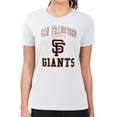 thumbnail image 4 of Women's G-III 4Her by Carl Banks White San Francisco Giants Super-Slim Fit Lightweight Team Logo Graphic T-Shirt, 4 of 5