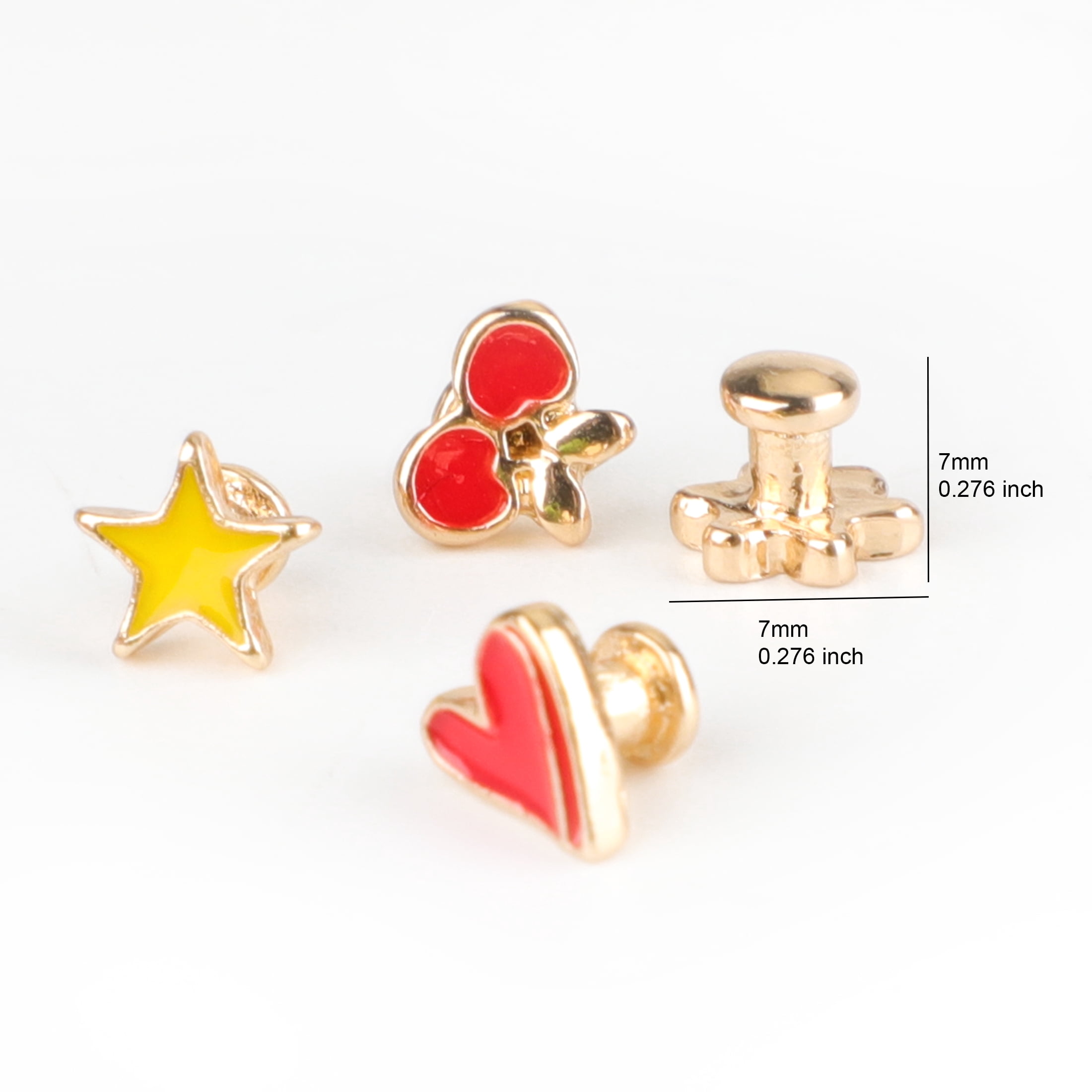 ZSOU Decorative Smart Watch Band Charms for Apple Watch Straps, 4 Pack