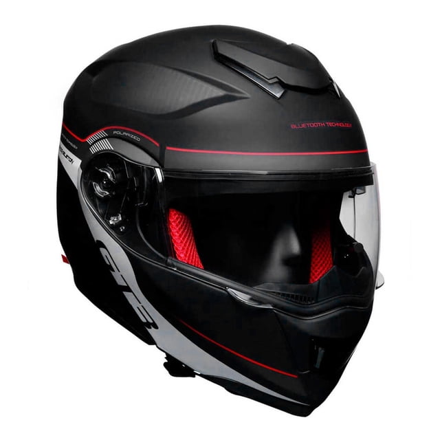 Casco moto talla M certificado bluetooth blanco