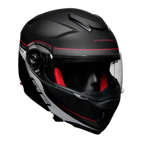 Casco moto Vento talla L certificado bluetooth blanco