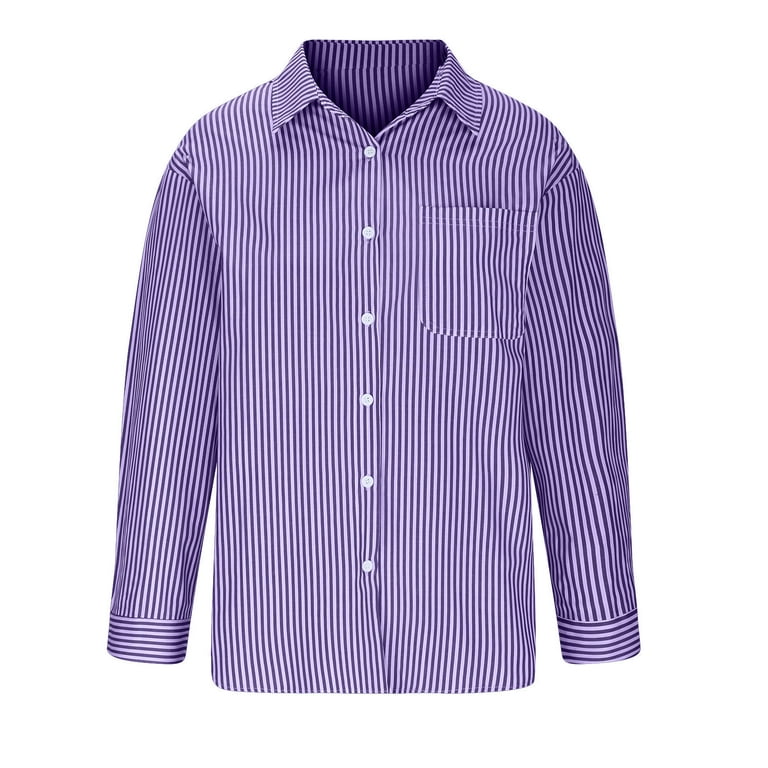 トップス Rose accent shirt blouse misty blue Light Blue Pink Artistry-337 Womens Shirts Button Down