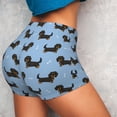 thumbnail image 4 of Lsque Dachshund Dog Pattern High Waisted Biker Shorts for Women-Tummy Control Fitness Athletic Workout Running Yoga Gym Shorts,Moisture-Wicking-X-Large, 4 of 9