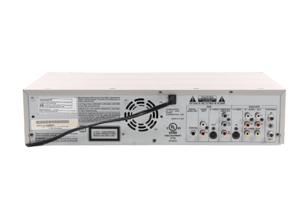 Restored Magnavox MWR20V6 DVD/VCR Combo Recorder w/ Original Remote, Manual, A/V Cables & HDMI Converter (Good)