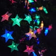 thumbnail image 2 of Morttic Solar String Lights Outdoor, Solar Powered Star String Lights, 23ft 50LED 8 Modes Waterproof Christmas String Lights for Gardens Patio Landscape Xmas Tree Decorations (Multicolor), 2 of 16