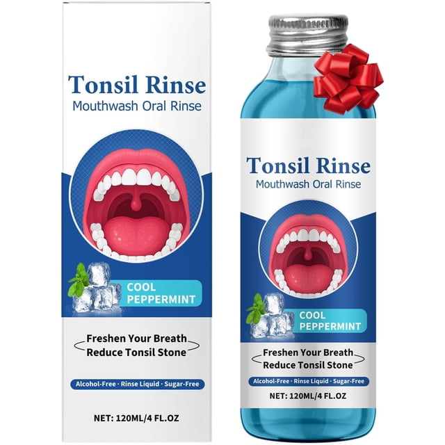 Enjuague bucal Sadaug removedor de cálculos amigdalinos 120 ml sin alcohol