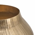 thumbnail image 4 of 13.5x13.5x11.5" Aluminum Chisel Flower Vase, Gold, 4 of 6
