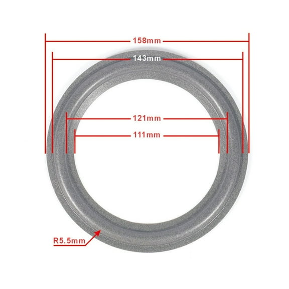 SIEYIO 4/5/6.5/8/10/12inch Speaker Foam Surround Subwoofer Woofer Circle Rim Foam