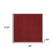 thumbnail image 3 of HomeRoots 5' X 5' Brick Red Square Non Skid Indoor Outdoor Area Rug, 3 of 6