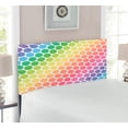 thumbnail image 2 of Polka Dots Headboard, Polka Dots in Soft Rainbow Colors Big Points Eternal Shapes Retro Pattern, Upholstered Decorative Metal Bed Headboard with Memory Foam, Twin Size, Multicolor, by Ambesonne, 2 of 4