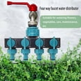 thumbnail image 3 of Inteprter Divisores de agua de 4 vías Conector de riego de jardín Accesorios Válvulas Reparación de grifo Distribuidor Invernadero Plantas en Jardín y Patio, 3 of 6