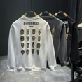 thumbnail image 4 of Sudaderas para hombre, estampado gráfico, corte ajustado, color negro, ropa para hombre, sin capucha, jersey de moda Harajuku, divertidas, cálidas ofertas de bienvenida, 4 of 5