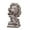 Gray-GY-home supplies, variant on LEFTHIGH Home Gray and Silver Resin Lion Sculpture Desktop Decoration Ornament 1 Piece for Bookshelf Study or Bedroom Measuring 6.54x3.66x3.62 Inches Valentines Decor