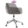 thumbnail image 5 of vidaXL Swivel Dining Chairs 2 pcs Dark Grey Fabric, 5 of 5