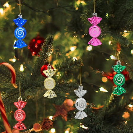

Qazqa Christmas Decoration Gift Box Painted Candy Props Pendant Christmas Tree Colored Candy Pendant Christmas Gift Pendant A Box Of 6 Pieces
