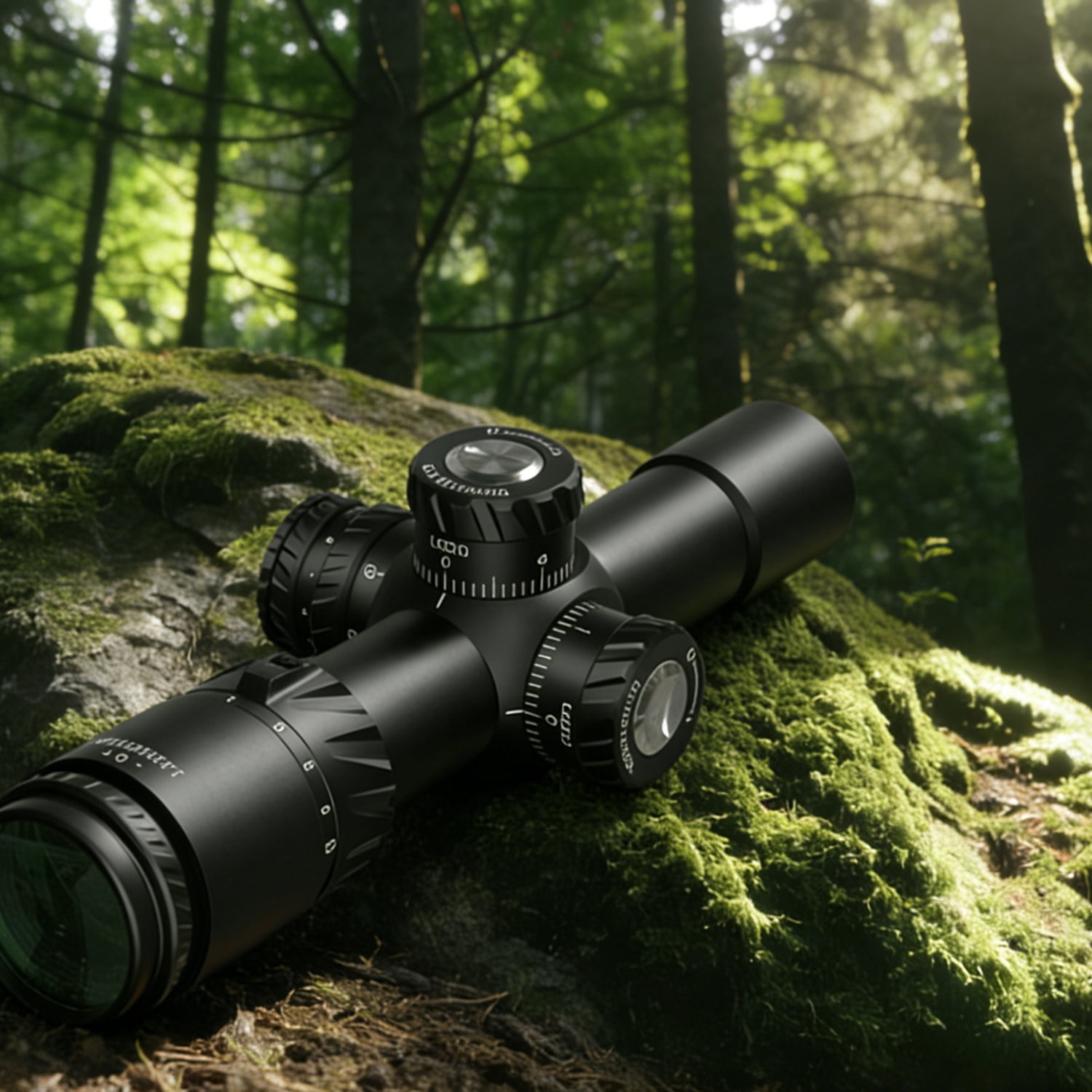 DISCOVERYOPT HD 2-12X24 Hunting Riflescope FFP Side Focus Illuminated Reticle 30mm Tube Optics Scope