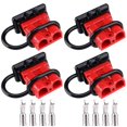 thumbnail image 1 of 50 A Power Plug 50 A 600 V Cable Winch Tow Bar, Quick Connect Battery Connector, Quick Connect, Plug with Dust Protection Caps for Car, Motorhome, Caravan, 1 of 5