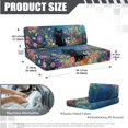 thumbnail image 3 of SCRAWLGOD Cat Daisy Flower Print RV Dinette Cushions Covers Washable Anti Scratch RV Booth Cushion Cover Stretch 2 Piece Set RV Dinette Booth Cover, 3 of 8