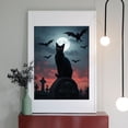 thumbnail image 2 of Diamond Art Kit for Adults, Gothic Cat Moonlight Bats Graveyard Diamond Painting for Adults Beginners, DIY Diamond Art Painting Kits, 5D Diamond Painting Crafts for Home Decor 12x16 Frameless, 2 of 7