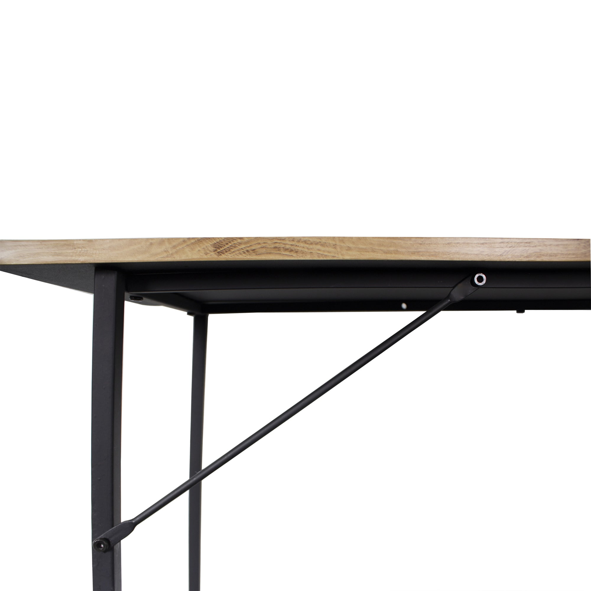 Wooden Console Sofa Table, Entryway Table with 2-Tier Storage Shelves for Living Room, Bedroom