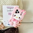 thumbnail image 3 of 3D Stereo Sitting Kitten Cat Silicone Phone Case for iPhone 12 Pro Max , Cute Cartoon Bow Flower Shockproof Soft Protective Cover, Kawaii Girly Anti-Drop Phone Shell for Girls Women, 3 of 7