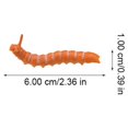 thumbnail image 2 of 22Pcs Simulation Caterpillars Trick Kit Scary Caterpillars PVC Trick Toys, 2 of 9