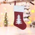 thumbnail image 5 of Xuniizn Christmas Stockings Bulk, Assorted Festive Xmas Stockings for Fireplace Mantel Decor, Traditional Holiday Ornaments, Christmas Decorations for Home, Non-woven Fabric, Red, 5 of 9