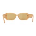 thumbnail image 2 of Womens Mod Rounded Rectangle Plastic Sunglasses Beige Brown, 2 of 4