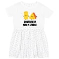 thumbnail image 3 of Inktastic Powered by Mac N Cheese Girls Toddler Dress, 3 of 5