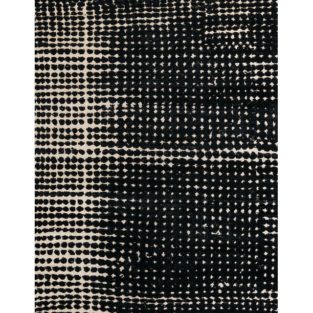 Ahgly Company Tapis d'Intérieur Lavables en Machine Rectangulaire Abstrait Grès Brun, 3' x 5'