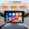 thumbnail image 7 of Podofo Wireless CarPlay for Motorcycle with Carplay and Android Auto GPS Navigation System,5-Inch Waterproof Touchscreen Motorcycle Portable Car Stereo with Dual Bluetooth, 7 of 7