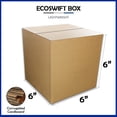 thumbnail image 2 of EcoSwift Brand Premium 6x6x6 Cube Cardboard Box Mailing Packing Shipping Box Corrugated Carton 23 ECT, 6"x6"x6", Brown, 1-Box, 2 of 3