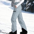 thumbnail image 5 of Ski Pants Womens Fleece Lined Waterproof Insulated Softshell Winter Thermal Windproof Hiking Snowboard Pants Pockets(Light Blue,L), 5 of 8
