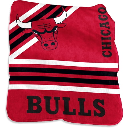 Chicago Bulls 50 x 60 Plush Raschel Throw Blanket