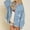Blue coat for women, variant on Usmixi 2025 Denim Jacket for Women Winter Oversized Denim Jacket for Women Fashion Distressed Ripped Boyfriend Jean Coat Button Down Long Sleeve Lapel Casual Solid Shacket Outwear