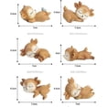 thumbnail image 2 of Figuras de ciervos bebés yuxing Decoración de tartas Miniatura de animales del bosque, 2 of 5