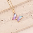 thumbnail image 1 of Jusqu'à 65 % de Rabais sur les Colliers SMihono pour Femmes Collier Papillon Dégradé Multicolore Chaîne de Clavicule Mode Tempérament, 1 of 2