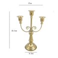 thumbnail image 4 of Elegant Metal Candelabra Centerpiece - Simple Decorative Ornament for Home & Special Events, 4 of 5