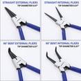 thumbnail image 2 of Juego de alicates con forma de anillo elástico WORKPRO, 4 piezas, 7 pulgadas, con bolsa, 2 of 7