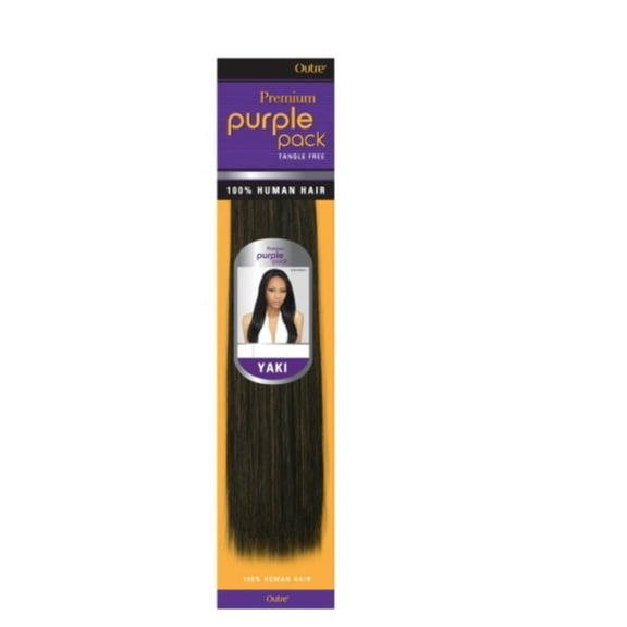 Outre 100% Human Hair Purple Pack Yaki Weave