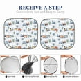 thumbnail image 6 of Bingfone Trains And Cactuse Windshield Sun Shade 2-Piece Foldable Car Front Window Sunshade for Most Sedans SUV Truck - Large, 6 of 7
