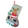 thumbnail image 1 of Christmas Decorations - Cloth Christmas Sock Bag and Cartoon Hanging Accessories for Festive Party - Red Set, 1 of 8