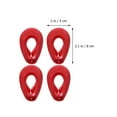 thumbnail image 2 of unbranded 2Pares Cubre Orejas De Silicona Para Teñir Protección Resistente Para Salón Ducha Rojo, 2 of 8