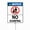 NoLitter-45, variant on Eveokoki Notice No Dumping Sign 4.6 x 6 Inch Outdoor Aluminum Yard Signs with Metal Stakes for Private Property Grass Lawn No Trash Dumping