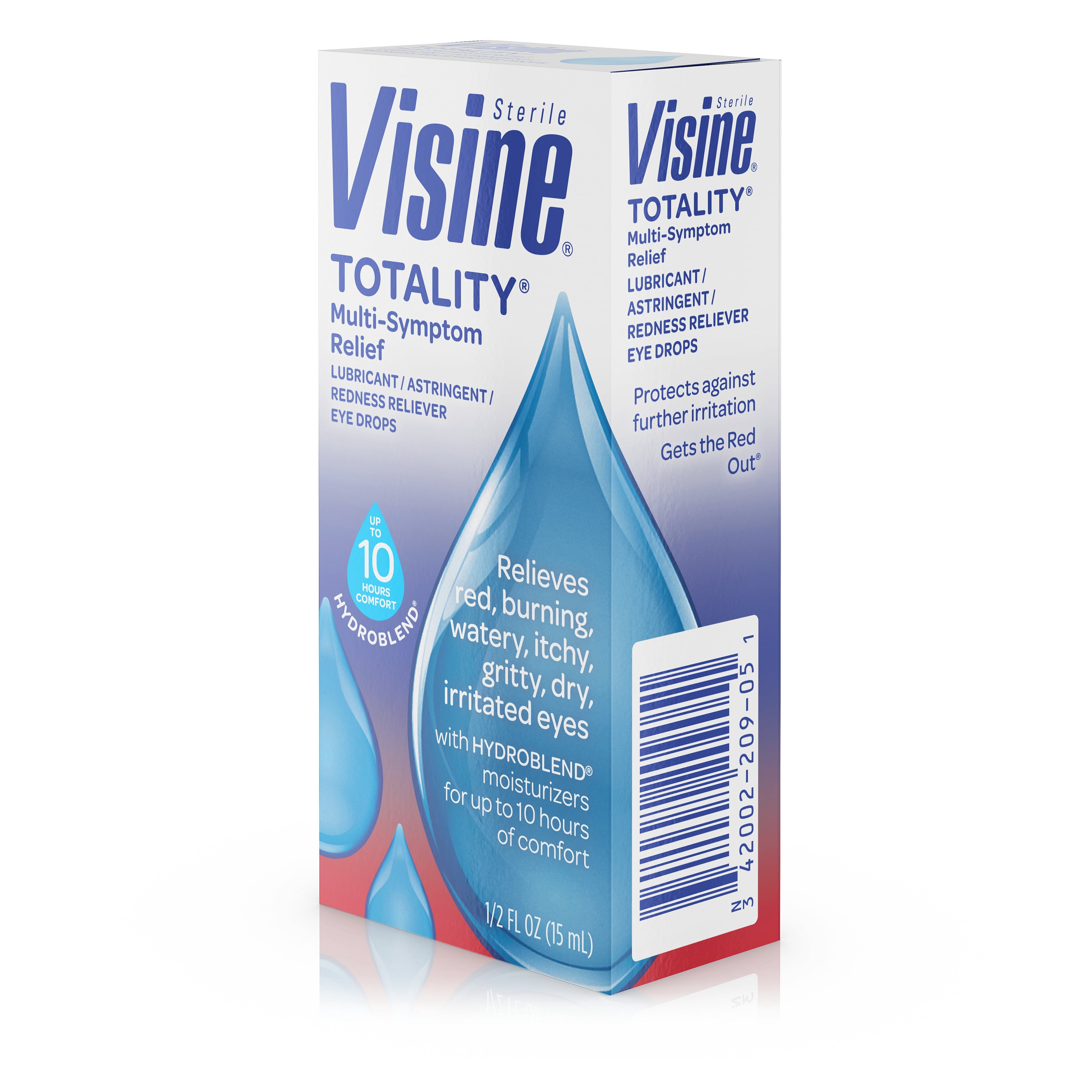 Visine Totality Multi-Symptom Relief Red Eye Drops, 0.5 fl. oz