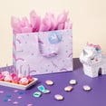 thumbnail image 4 of Medium Unicorn Rainbow Birthday Gift Bag with Tag Purple –, 4 of 5