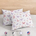 thumbnail image 5 of Sweet Jojo Designs Butterfly Blush Pink and Purple Girl Full/Queen Bed Comforter Bedding Set 3 Piece, 5 of 6