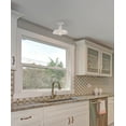 thumbnail image 3 of Design House Kimball Industrial 1-Light Indoor Semi-Flush Ceiling Mount Light with Metal Shade, Antique White, 3 of 11