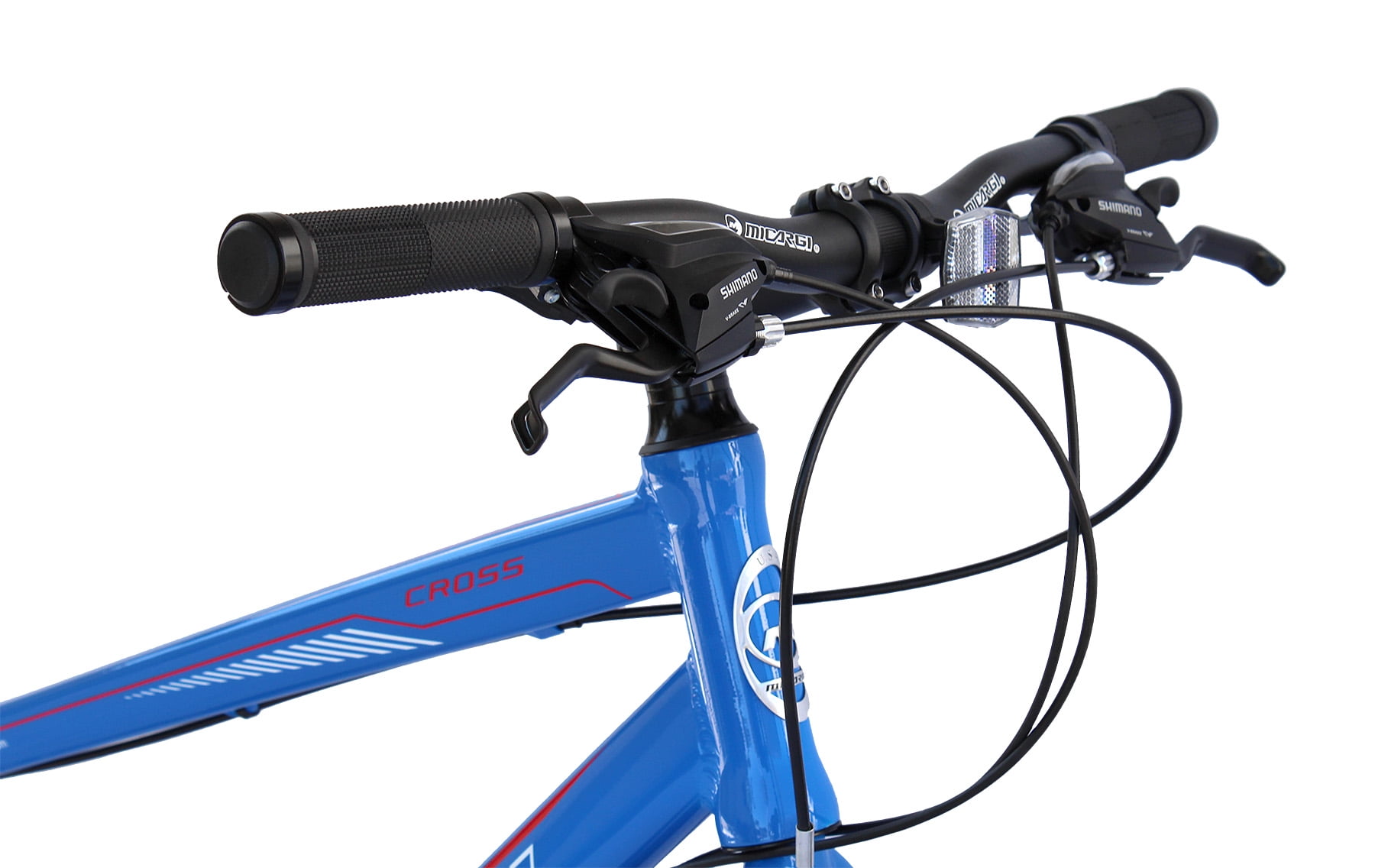 Wonder Wheels 8 Speed Bicycle, Bike, Front Shimano Tourney Fd-Ty510 Rear Shimano Altus Rd-M310-Sgs 8 Speed Bicycle, Bike - Blue