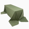 thumbnail image 6 of BalsaCircle 90x156 in Dusty Green Scuba Polyester Rectangle Tablecloth Party Events Reception Decorations Supplies, 6 of 8
